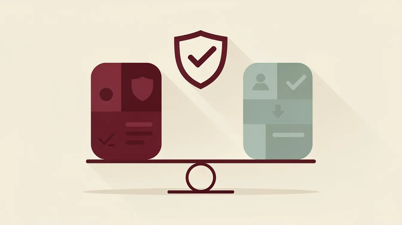 Two TikTok downloaders compared side by side with a safety shield
